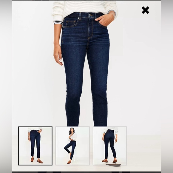 Loft Outlet Modern Skinny Petite Blue Jeans - Picture 5 of 5